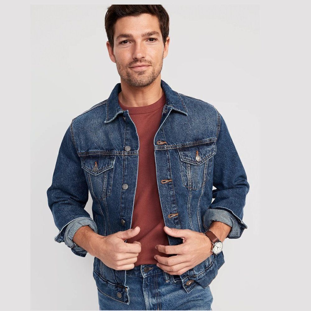 NWT! Gender-Neutral Jean Jacket - Size Large - Picture 4 of 4